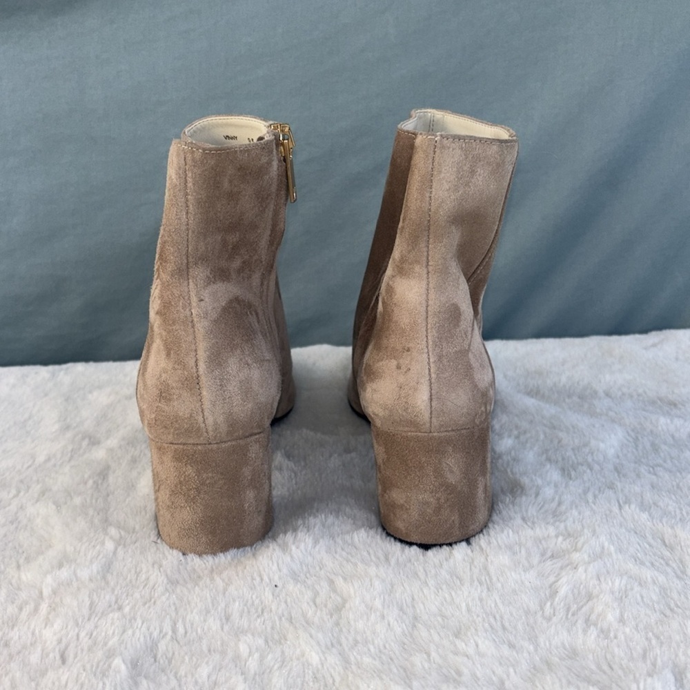 BRUNO MAGLI GUC VINNY SUEDE BOOTIE EU 39.5 ANKLE TAN LUXURY ZIP - Picture 5 of 12